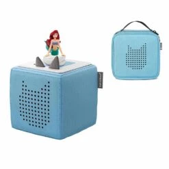 Tonies Toniebox Playtime Puppy Starter Set And Carry Case Light Blue With Tonies Audio Play Figurine -Tonies Tonies Toniebox Playtime Puppy Starter Set and Carry Case Light Blue with Tonies Audio Play Figurine Little Mermaid